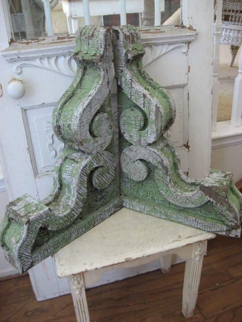 Vintage Corbels, Salvaged Decor, Antique Architectural Salvage, Architectural Pieces, Architectural Antiques, Architectural Salvage, Architectural Elements, Shabby Chic Decor, Big Picture