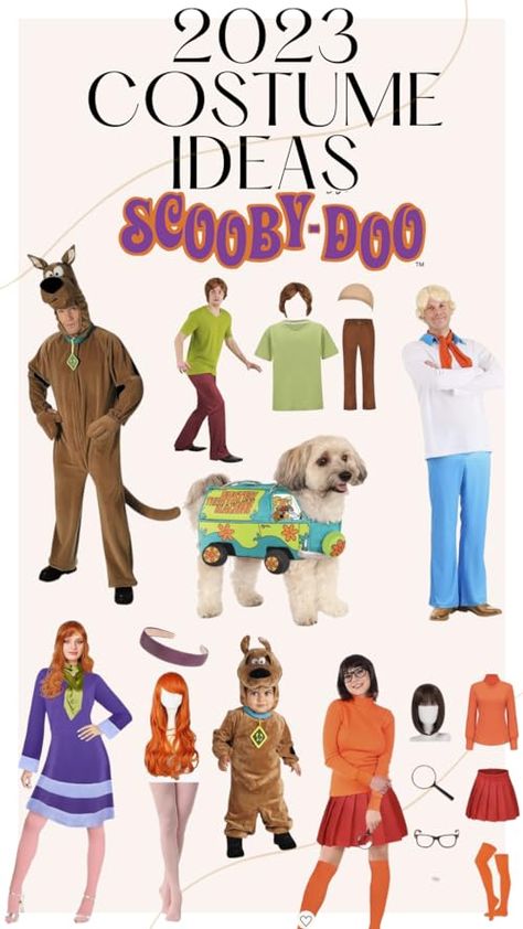 Scooby Doo Costumes Scooby, Costume Ideas Scooby Doo, Scooby Doo Costumes Group, Shaggy Costume Female, Group Costume Ideas Scooby Doo, Thelma Costume Halloween Scooby Doo, Scooby Doo Outfit Ideas, Womens Scooby Doo Costume, Scooby Costume