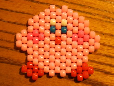 #kirby #kandi #ponybeads Kirby Kandi Pattern, Kirby Kandi, Bingo Prizes, Bracelet Stuff, Kandi Inspo, Diy Kandi Bracelets, Diy Kandi, Kandi Ideas, Perler Ideas