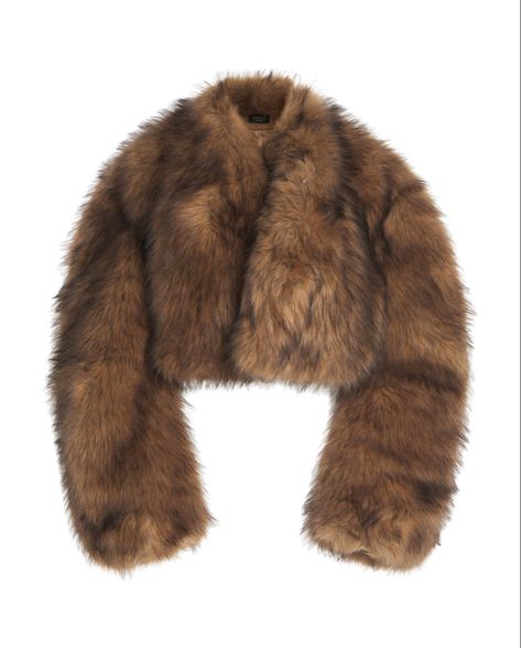 Cropped Fur Jacket, Choose Your Fighter, Fur Goods, Faux Fur Cropped Jacket, 2024 Fashion Trends, Cropped Coat, 2000s Fashion Outfits, Hooded Raincoat, Vintage Hoodies