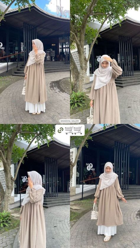 𝑲𝑨𝑳𝑶 𝑺𝑼𝑲𝑨 𝑶𝑶𝑻𝑫 𝑰𝑵𝑰, 𝑺𝑰𝑳𝑨𝑯𝑲𝑨𝑵 𝑺𝑨𝑽𝑬 𝑫𝑨𝑵 𝑺𝑯𝑨𝑹𝑬 #ootdhijab #ootd #outfit #padupadanootd #mixnmatchootd Tunik Hijab Style, Islamic Modest Fashion, Muslimah Fashion Casual, Sisters Photoshoot Poses, Muslimah Wedding Dress, Moslem Fashion, Muslimah Wedding, Girls Dress Outfits, Muslim Outfits Casual