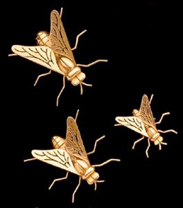 Boucheron - Gold Fly brooches Boucheron Jewelry, Bee's Knees, Insect Jewelry, Future Outfit, Needful Things, Bees Knees, Spiders, Gold Jewellery, French Vintage