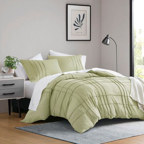 Chelsea Square Evans Pinch Pleated Soft Washed Boho Duvet Cover Set - Bed Bath & Beyond - 39149199 Textured Duvet Cover, Grid Design Pattern, Textured Duvet, Full Comforter Sets, Boho Duvet Cover, Boho Duvet, Cotton Comforter Set, Blue Bedding Sets, Striped Duvet Covers