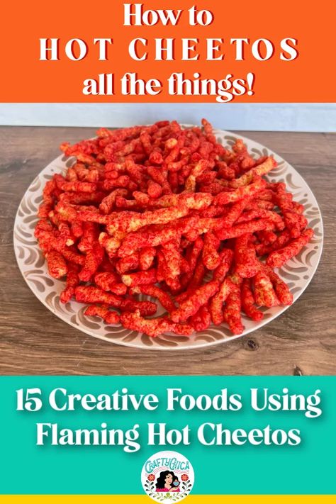 Hot Cheeto Appetizers, Recipes With Flaming Hot Cheetos, Hot Cheetos And Cream Cheese, Diy Hot Cheetos Recipe, Hot Cheetos Snack Ideas, Hot Cheeto Burrito, Things To Make With Hot Cheetos, Homemade Hot Cheetos, Flamin Hot Cheetos Recipe