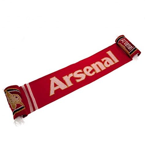 Arsenal FC Gunners Crest Scarf - Official, licensed scarf - Arsenal Scarf, Arsenal Club, Arsenal Football Club, Red Fringe, Arsenal Football, Branded Scarves, Club Color, Football Memorabilia, Newcastle United