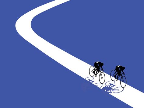 Road Bike Illustration, Pathway Graphic Design, Road Graphic Design, Road Illustration, Road Graphic, Road Poster, Jason Brooks, Funny Laptop Stickers, Japan Graphic Design