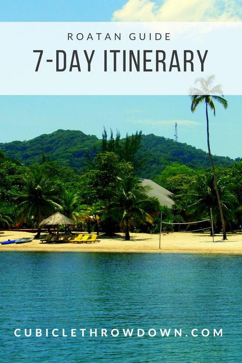 A weeklong itinerary for Roatan #honduras # caribbean #roatan Air Transat, Honduras Travel, Roatan Honduras, West Bay, Central America Travel, Roatan, Island Tour, Caribbean Cruise, Alberta Canada