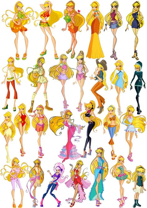 Stella Outfits, Winx Core, Stella Winx Club, Winx Cosplay, Stella Winx, Arte Monster High, Knit Toys, Bloom Winx Club, Toys Dolls