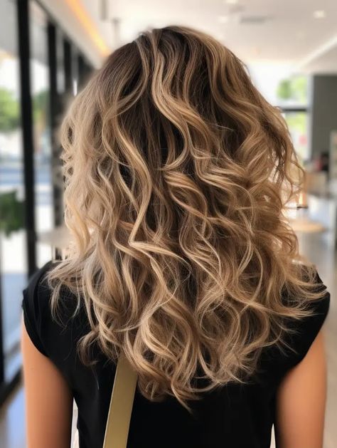 Thick Hair With Layers, Blonde Light Brown Hair, Long Length Haircuts, Medium Length Brown Hair, Long Hair Highlights, Hair Color Guide, Medium Length Haircuts, Haircut Wavy, Blonde Wavy Hair