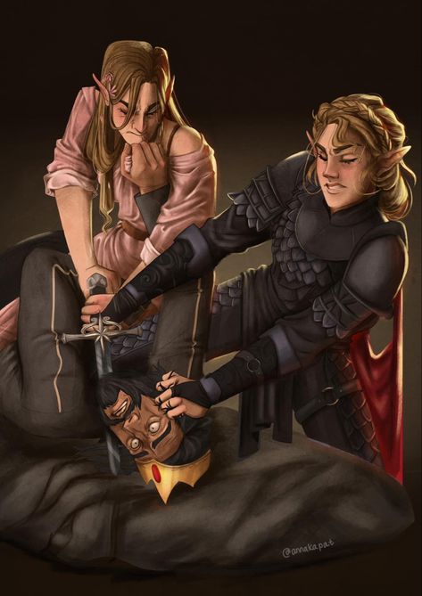 Art by Anré van Rooyen King Of Hybern, Archeron Sisters, Acotar Art, Charlie Bowater, Nesta Archeron, Sara J Maas, Series Characters, Roses Book, A Court Of Wings And Ruin