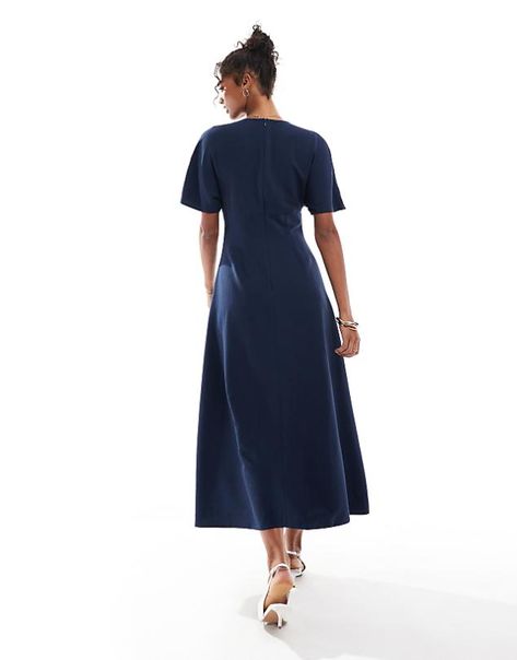 Blue Wedding Guest Dresses | Royal Blue & Pale Blue | ASOS Blue Wedding Guest Dresses, Dresses Royal Blue, Angel Sleeves, Dresses Royal, Angel Sleeve, Wedding Guest Dresses, Royal Blue Dresses, Sleeve Midi Dress, Midi Dress With Sleeves