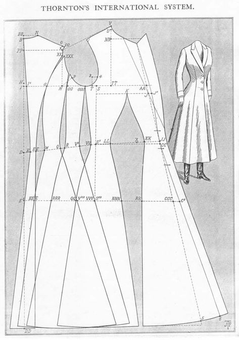 Áo Blu, Costume Patterns, Couture Mode, Sewing Design, Couture Vintage, Diy Sewing Clothes, Pattern Drafting, Coat Patterns, Clothes Sewing Patterns