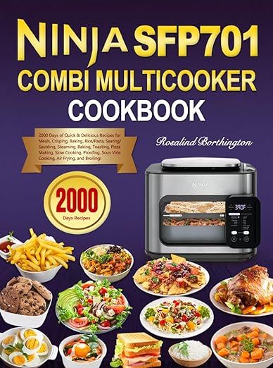 Amazon.com: Ninja Combi Multicooker Cookbook: 2000 Days of Quick & Delicious Recipes for Meals, Crisping, Baking, Rice/Pasta, Searing/Sautéing, Steaming, Baking, Toasting, Pizza Making, Slow Cooking, Proofing! eBook : Borthington, Rosalind : Kindle Store Chicken Alfredo Fettuccine Recipe, One Pot Cooking, Cake Baking Pans, Sous Vide Cooking, Slow Cook, Rice Pasta, Color Pictures, Ninja Foodi, Mouth Watering Food