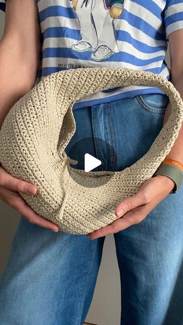 Tatiana Zuccalà on Instagram: "🇬🇧🇮🇹🇪🇸So here we are 🤩😍❤️

My HOBO Bag Tutorial is available now in all my IsWoolish shops ❤️❤️❤️

30% discount is available fir one week 😍😊🤩

This is Crochet Pattern with video links!

Pattern is very detailed and easy to follow!

Language: English, Italian and Spanish 

Level: Easy (Beginner friendly)

BAG MEASUREMENTS
Width: 13 in (33 cm)
Height (without Handle): 6,69 in (17 cm)
Handle Hole Length: 23,62 in (60 cm)

MATERIALS
Crochet hook: 3,5 mm (US E - 4)
USED Yarn:
Weight: Viscose Raffia Paper
Name: Panama from Miss Tricot
Color: Beige
Quantity: 4 balls, each ball 50 grams (100 meters/ 109yards). Totally for 1 bag – about 400 meters/765 yards.

Hope to see your new projects soon ❤️❤️❤️

#crochet #crochetbag #easycrochet #crochetpattern #croch Hobo Bag Tutorials, Crochet Hobo Bag, Bag Tutorials, Bag Tutorial, Bag Measurements, Bags Tutorial, Crochet Hook, Easy Crochet Patterns, One Week