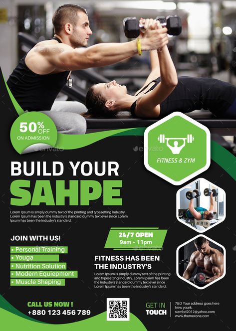 Fitness/Gym Flyer #Fitness, #sponsored, #Gym, #Flyer Gym Flyer Design Creative, Gym Advertisement Poster, Fitness Poster Design, Training Flyer Design, Gym Creative, Gym Advertising, Fitness Posters, Gym Flyer, Gym Posters