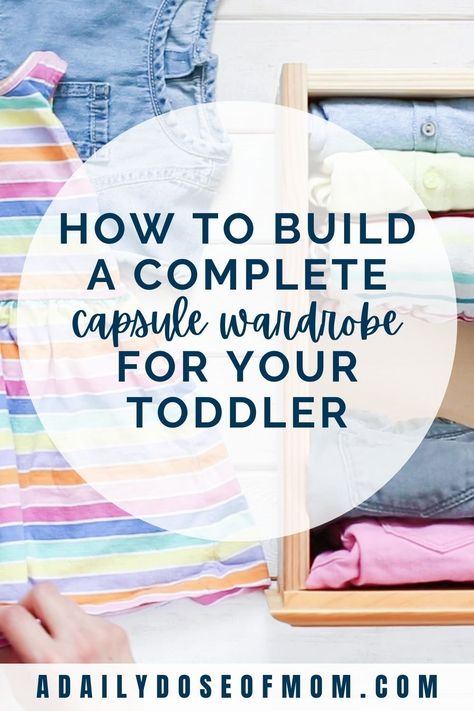 You've heard about capsule wardrobes, but what making one for your toddler? Read this guide on how to shop for basics and buying quality over quantity. Toddler Capsule Wardrobe, Motherhood Struggles, Build A Capsule Wardrobe, Toddler Girl Fall, Toddler Playroom, Toddler Lunches, Capsule Closet, Quality Over Quantity, Capsule Outfits