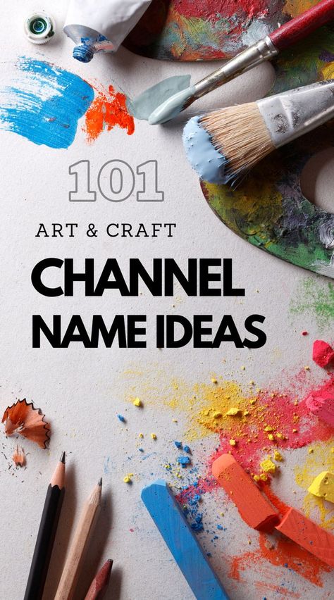 YouTube Channel Name Ideas for Art & Craft Channel Name Ideas, Youtube Channel Name Ideas, Kids Youtube Channel, Youtube Names, Youtube Drawing, First Youtube Video Ideas, Gadgets Technology Awesome, Name Ideas, Cute Names