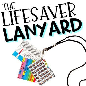 The Lifesaver Lanyard is your ESSENTIAL tool for back to school (or anytime) of the year! Help yourself to be that ORGANIZED teacher by keeping important information right on your lanyard! This tool will help you learn student names, dismissal procedures, schedules, and important information quickly... Organized Teacher, Sped Classroom, Lanyard Teacher, Substitute Teaching, Elementary Classroom Decor, School Social Work, 3rd Grade Classroom, Teaching First Grade, Teacher Lanyard