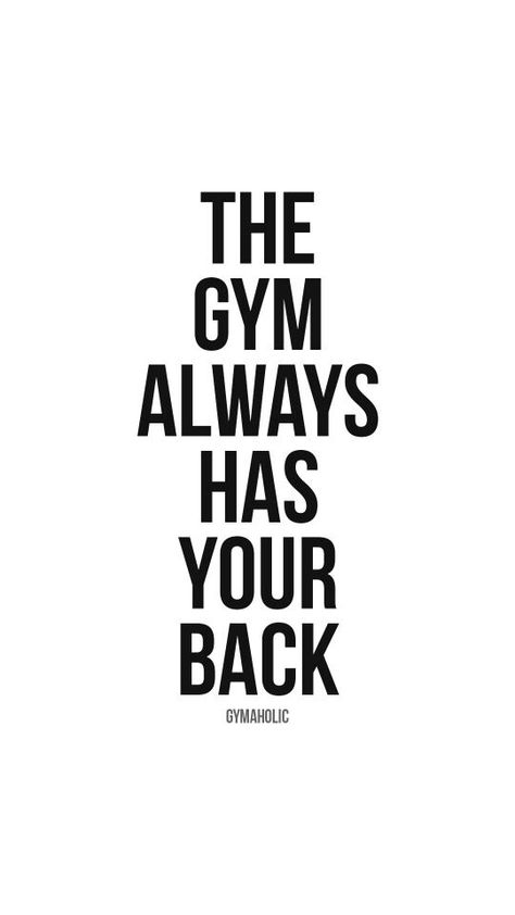 The gym always has your back Gym Support Quotes, Back Gains Quotes, Flex Quotes Funny, Gains Quotes Fitness, Gym Time Quotes, Workout Affirmations, Gym Captions, Kickboxing Quotes, Gains Quote