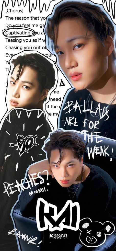 Kim Jongin Wallpaper, Jongin Wallpaper, Kai Wallpaper, Exo Logo, Exo Jongin, Exo Album, Exo Art, Exo Lockscreen, Exo Korean