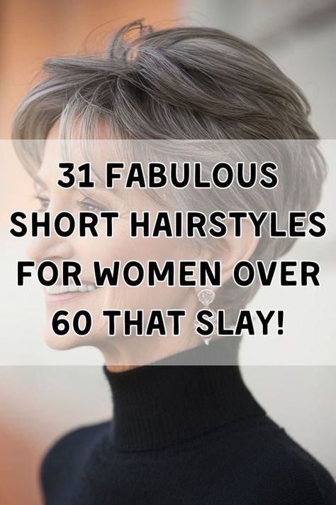 Explore 31 stunning short haircuts for women over 60, featuring trendy and modern styles for 2025. These haircuts are ideal for thick, curly, or fine hair, offering short layered cuts that add volume and dimension. For women with thinning hair, these easy-to-maintain styles provide a polished look that’s youthful and chic. Perfect for those with glasses or round faces, these haircuts are designed to enhance your natural beauty while being practical and stylish. Short Hairstyle Women Curly Layered, Thick Fine Hair Styles Short, Classy Short Hairstyles For Women, Shirt Haircuts For Thick Hair, Short Hair For Over 60 Older Women, Short Thick Hair Styles Easy, Hairstyles For Short Necks For Women, Short Classy Haircuts For Women, Classy Short Hair Cuts