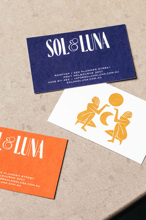 Sol & Luna Branding, Business Cards and Illustrations by One&Other Luna Branding, Yacht Branding, Business Card Graphic Design, Meditation Poster, Sea Logo, Personal Branding Design, Marble Blue, Hotel Logo, Food Branding