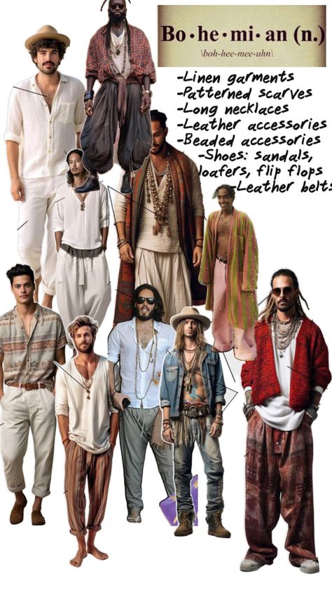 Bohemian Outfit Men, Boho Men Style, Bohemian Men, Boho Men, Dressup Party, Bohemian Clothes, Bohemian Fashion, Fashion Sense, Boho Outfits