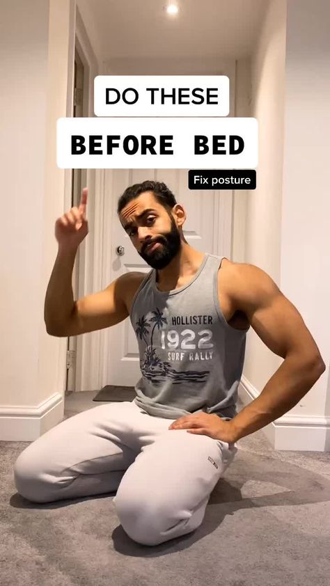 Before Bed Routine, Bed Routine, Fix Your Posture, Bolesti Chrbta, Trening Fitness, Sport Club, Easy Yoga Workouts, Back Pain Exercises, Weight Workout Plan