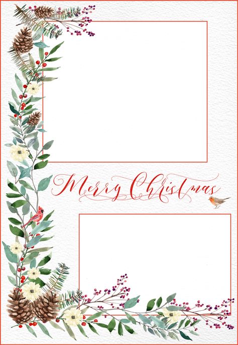 THREE LITTLE KITTENS BLOG | Free Digital Goodie - Printable | Woodland Christmas Card Template Christmas Card Inserts Printable, Christmas Card Templates Free Printable, Engagement Christmas Cards, Free Holiday Photo Card Templates, Free Printable Holiday Cards, Free Christmas Card, Free Printable Christmas Cards, Photography Things, Christmas Photo Card Template