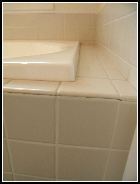 we updated our 90 s bathtub in one weekend with less than 200, bathroom ideas, diy, home decor, tiling, It had almond colored 90s tile Tile Around Tub, Tile Around Bathtub, Bathtub Makeover, Restroom Remodel, Tile Tub Surround, Bathtub Surround, Refinish Bathtub, Bathtub Tile, Luxury Vinyl Tile Flooring