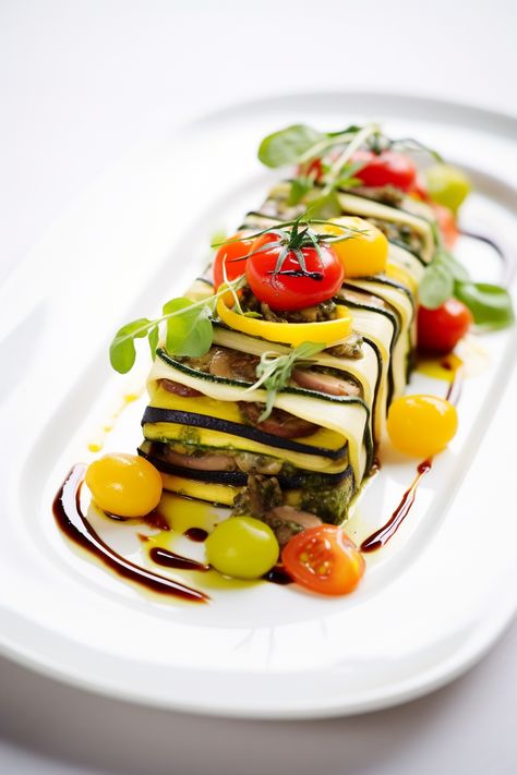 Step-by-Step Guide to Creating an Unforgettable Grilled Vegetable Terrine with Basil Pesto Meditterean Food, Terrine Plating, Vegetable Terrine, Garden Layers, Savoury Pie, Sandwich Cakes, Terrine Recipe, Gluten Free Pesto, Vegetable Slice