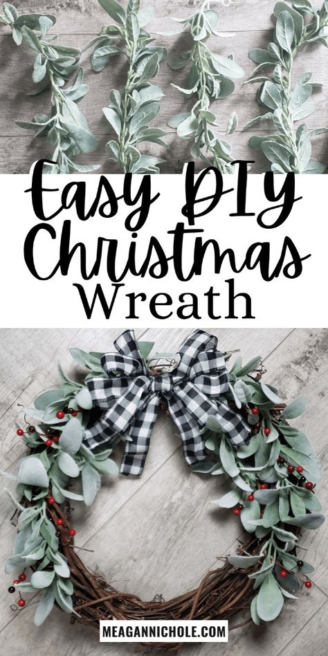 Need an affordable and easy DIY Christmas decoration idea? You’ll love my Dollar Store DIY Christmas wreath! It’s great for adding holiday charm to your living room or front door and is the perfect Christmas craft or DIY project. Click for all the details on this simple décor idea! Homemade Wreaths Diy, Dollar Store Christmas Wreath, Seasonal Wreaths Diy, Diy Wreaths For Front Door, Christmas Craft Ideas For Adults, Front Door Christmas Wreaths, Door Christmas Wreaths, Diy Christmas Craft Ideas, Christmas Wreath Tutorial