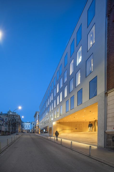 Gallery of Think Corner Helsinki University / JKMM Architects - 8 City Corner, Architecture University, Site Architecture, Hvac Design, Wrap Around Balcony, Central City, Concrete Structure, Closer To Nature, Site Plan