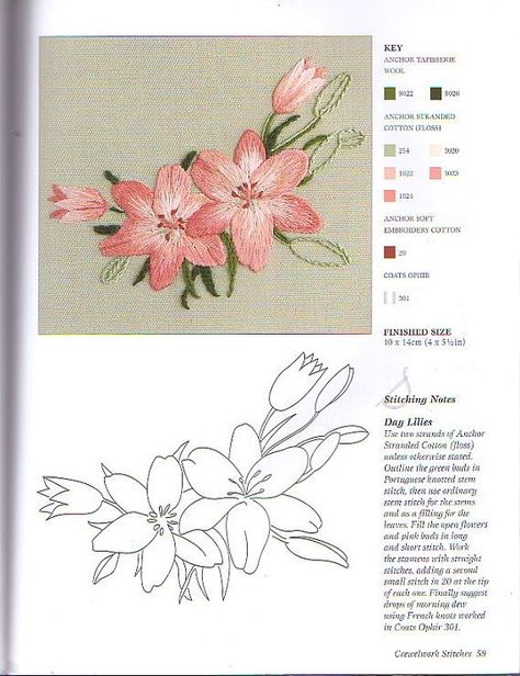 Crewel Embroidery Kits, Embroidery Transfers, Pola Sulam, Brazilian Embroidery, Embroidery Flowers Pattern, Japanese Embroidery, 자수 디자인, Sewing Embroidery Designs, Silk Ribbon Embroidery