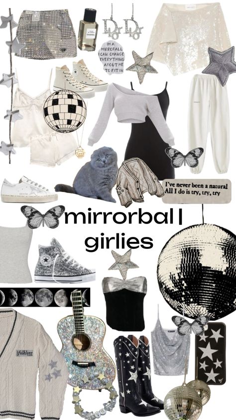 #mirrorball #folklore #mirrorballgirlie #taylorswift Mirrorball Outfit, 22nd Birthday, Taylor Swift Outfits, Mirror Ball, Basic Outfits, Your Aesthetic, Connect With People, Creative Energy, Stylish Outfits