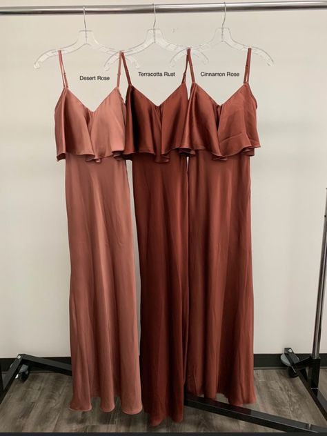 Fall Wedding Bridal Party Colors, Terracotta Color Palette Bridesmaids, Fall Wedding Color Palette November, Autumn Bridesmaids, Earth Toned Bridesmaid Dresses, Fall Wedding Colors Bridesmaid Dresses, Terracotta Bridesmaid, Sedona Wedding Colors, Rust Bridesmaid Dresses