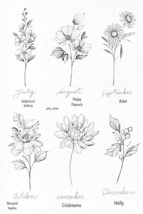 180 Beautiful Birth Flower Tattoo Ideas (2023) - TattoosBoyGirl Birth Flower Tattoo Ideas, Flower Tattoo Ideas, Birth Flower Tattoos, Anchor Tattoo, Eagle Tattoo, Floral Tattoo Design, Subtle Tattoos, Kids Names, Elegant Tattoos