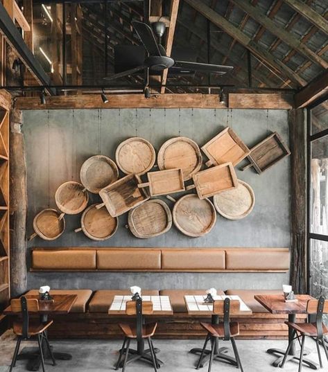 Thai Interior Design, Filipino Interior Design, Restaurant Designs, Modern Coffee Shop, Chiang Rai Thailand, Modern Restaurant Design, Rustic Restaurant, Chiang Rai, Architecture Model House