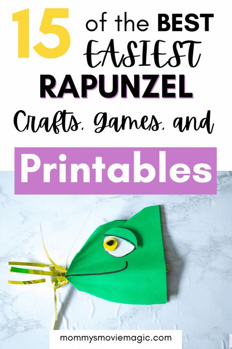 Rapunzel Crafts, Indoor Party Games, Tangled Movie, Tangled Birthday Party, Rapunzel Birthday Party, Movie Crafts, Princess Crafts, Tangled Birthday, Rapunzel Party