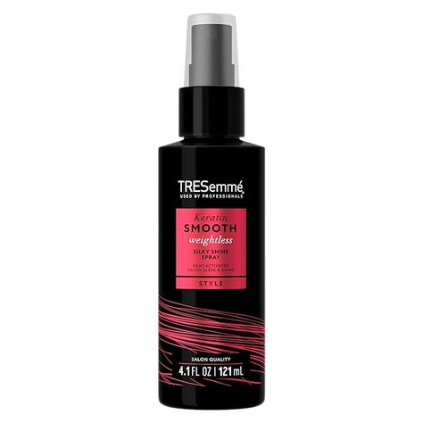 Amazon.com : TRESemmé Silky Shine Spray Keratin Smooth for Heat Activated Sleek & Shine Weightless 4.1 oz : Beauty & Personal Care Tresemme Keratin Smooth, Shine Spray, Finishing Spray, Hair Shine, Heat Damage, Hair Spray, Sleek Hairstyles, Anti Frizz Products, Protective Hairstyles