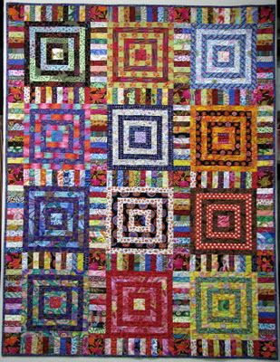 Scraps Quilt, Amazing Quilts, Kaffe Fassett Quilts, Kaffe Fassett Fabric, Signature Quilts, String Quilts, Square Dance, Log Cabin Quilts, Pattern Inspiration