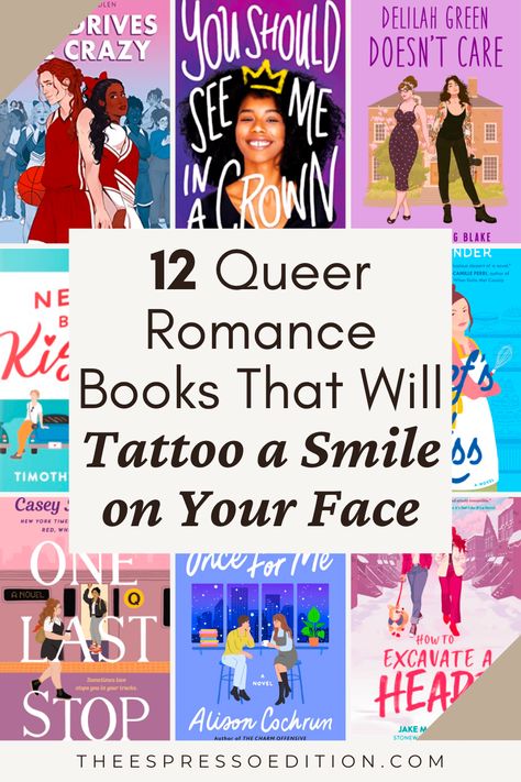 12 Queer Romance Books That Will Tattoo a Smile on Your Face by The Espresso Edition cozy bookish blog Will Tattoo, Queer Romance, Romance Book Recommendations, Romance Books To Read, Sports Romance Books, Reading Facts, Queer Books, Contemporary Books, Sports Romance