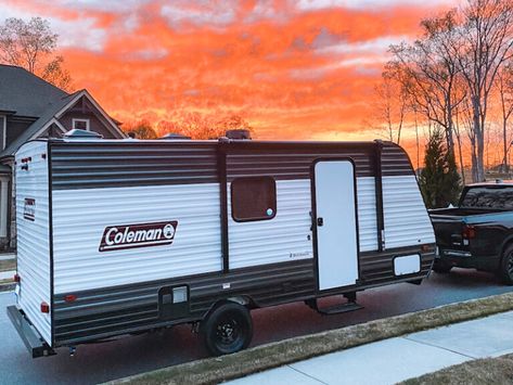 New camper essentials for your first trip - The Camper Mom Camper Essentials, Mom With Kids, Coleman Lantern, Fort Wilderness, Keyless Entry Door Locks, Camper Hacks, Entry Door Locks, Tire Pressure Gauge, Trailer Tires