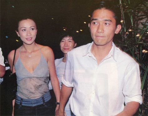 Carina Lau, Tony Leung, Faye Wong, Leslie Cheung, Shanghai Fashion Week, Shanghai Fashion, Supportive Husband, Couple Fits, Dot Print Dress