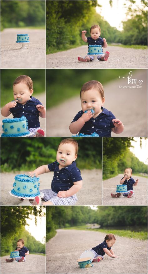 outdoor cake smash session Outdoor Cake Smash, Cake Smash Pictures, Baby Cake Smash, Baby Pictures Newborn, Smash Cake Boy, 1st Birthday Cake Smash, First Birthday Pictures, Newborn Photography Poses, Boys 1st Birthday Party Ideas