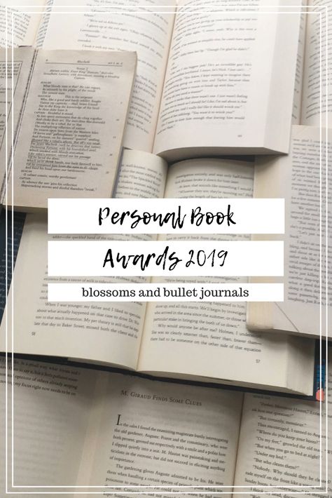 Personal Book Awards 2019 – Blossoms and Bullet Journals Goals Bullet Journal, Blogging Advice, Ya Books, Books Young Adult, Book Awards, Book Blogger, Personalized Books, Feel Inspired, Journal Pages