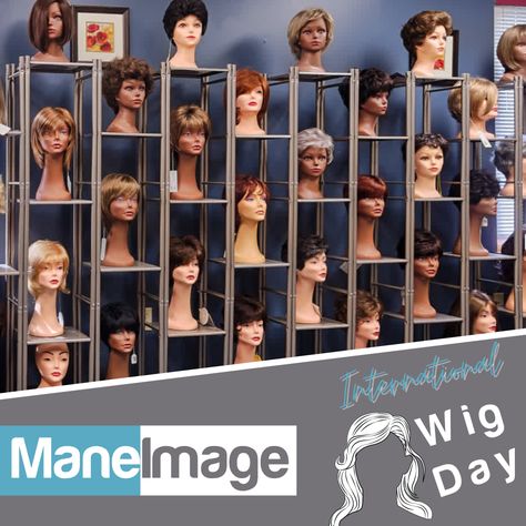 Wig Display Shelves, Beauty Shop Decor, Hair Saloon, Free Haircut, Wig Display, Wig Shop, Hair Replacement Systems, Month Of March, Hair Business