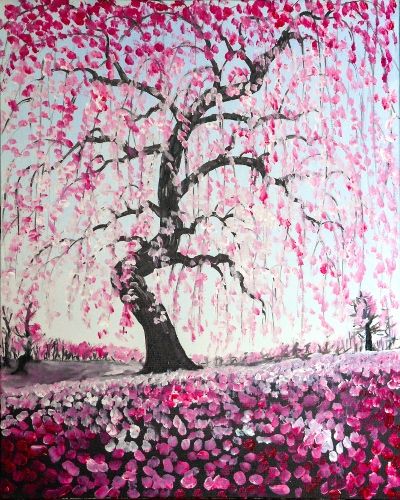 Paint Nite: Drink Creatively. Discover Painting Events at Restaurants Pink Snow, Paint Nite, Paint Night, Acrylic Painting For Beginners, Paint And Sip, Painting Class, Paint Party, Learn To Paint, Tree Art