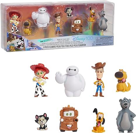 Amazon.com: Disney100 Years of Being By Your Side, Limited Edition 8-piece Figure Set, Officially Licensed Kids Toys for Ages 3 Up by Just Play : Toys & Games Disney 100 Years, San Fransokyo, Woody And Jessie, Radiator Springs, Disney 100, Artfully Designed, Higher Learning, Disney Disney, Baymax