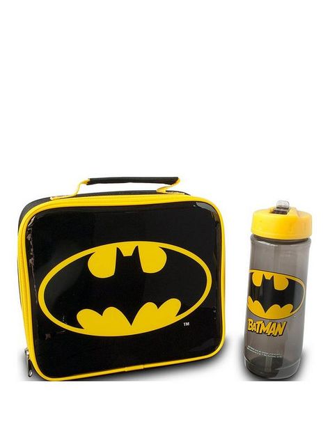 Batman Batman Lunch Bag & Bottle Set | very.co.uk Batman Batman, Bottle Bag, Fashion Furniture, Lunch Bag, Kids Fashion, Batman, Fashion Home, Furniture